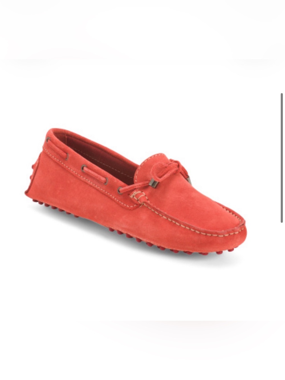 Antica Cuoieria Made in Italy Suede Driving Loafers – Coral – EU 39 / 8.5